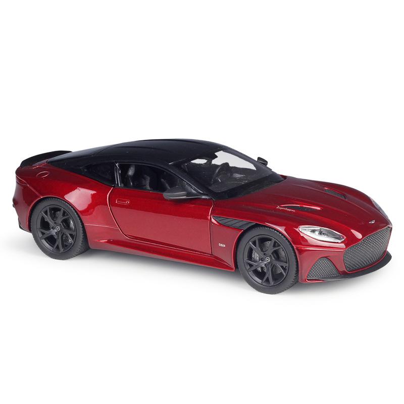 Масштаб 1/24 WELLY Aston Martin DBS Superleggera, модель автомобиля из сплава, литье под давлением, металлические игрушечные транспортные средства, модель автомобиля, коллекция высокой имитации, детские подарки
