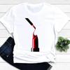 Women T-shirts Nail Art Lovely Spring Short Sleeve Ladies Fashion Casual Clothing Cartoon Clothes Female Tee Graphic Tshirt