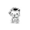 Original 925 Sterling Silver Charms Bead Heart Cat Dog Balloon Bead Fit Original Bracelet For Women DIY Accessories Jewelry Gift