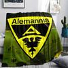 Alemannia Aachen pattern Flannel Blanket, High quality Comfortable for All Seasons, Home Decor, Warmth and Comfort, Perfect for Gifts.