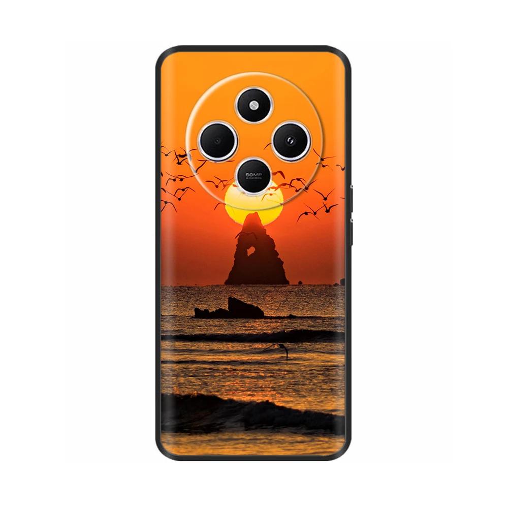 Ударопрочный чехол Funda для Xiaomi Redmi A4 5G Чехол 6,88" Мягкий ТПУ Силиконовый Чехол для Телефона для RedmiA4 2024 A 4 Capas С принтом Сердце Цветок
