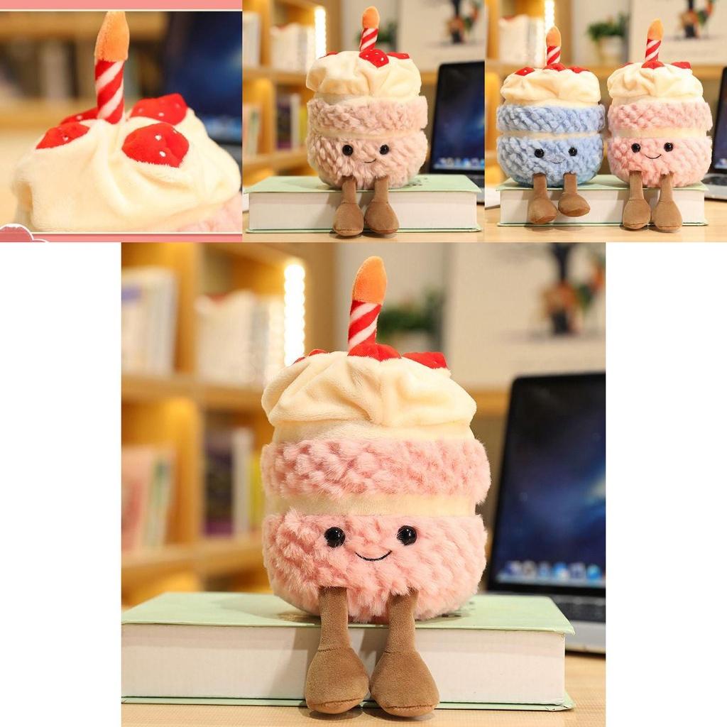 Очаровательная плюшевая игрушка Jellycat в виде торта на день рождения, 28 см