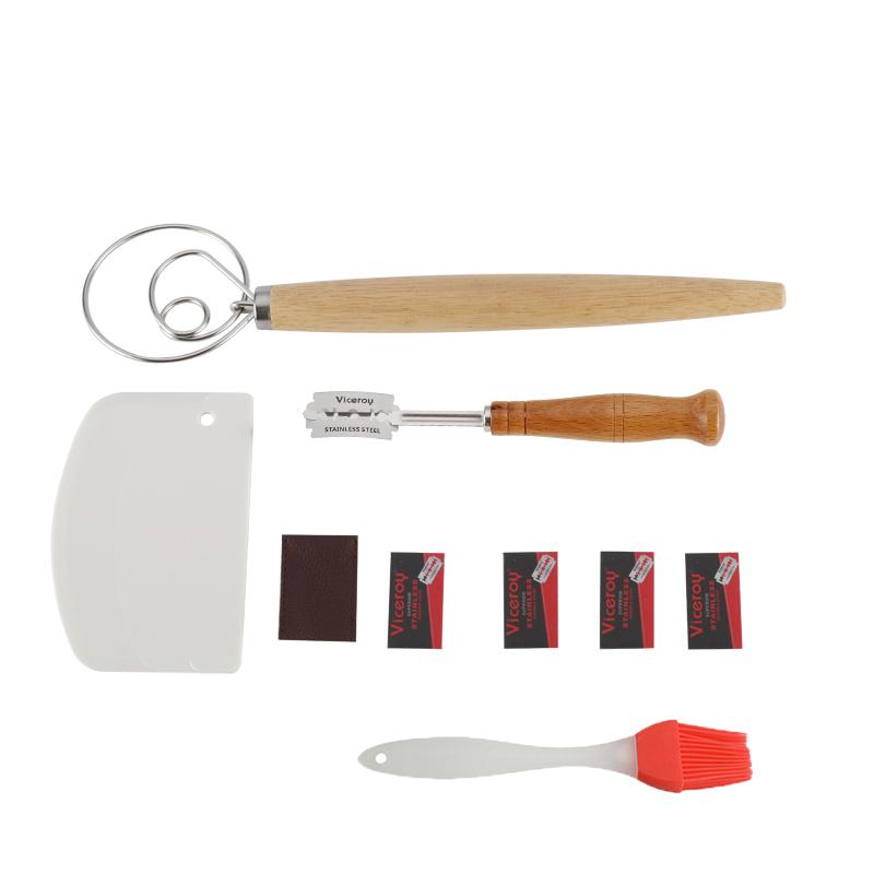 Набор инструментов для выпечки, овальная корзина из ротанга ручной работы, изогнутый нож для хлеба, расстойка, расстойка теста, Banneton Brotform, ферментация