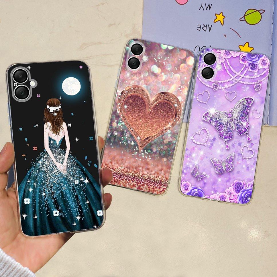Case For Samsung Galaxy A06 4G 6.7" Cute Cartoon Astronaut Dinosaur Soft Silicon TPU Cover For Samsung A06 SM-A065F Phone Case