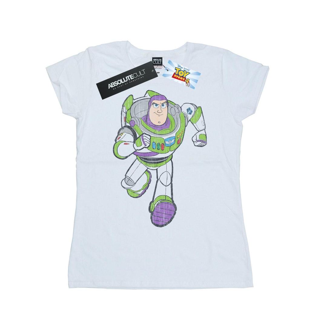 Disney Womens/Ladies Toy Story 4 Classic Buzz Lightyear Cotton T-Shirt