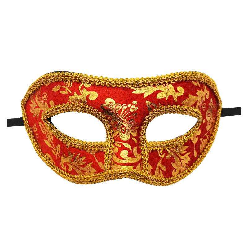 Маска на половину лица уникальная Хэллоуин маскарад макияж бал вечеринка необычный аксессуар мужчины