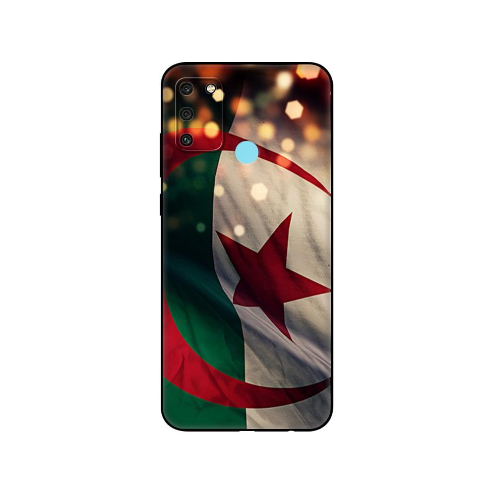 Черный чехол из ТПУ для Huawei Honor 8a Prime 8s Prime 9 Lite Honor 9A 9C 9X Premium 9x Pro 9S чехол с флагом Алжира