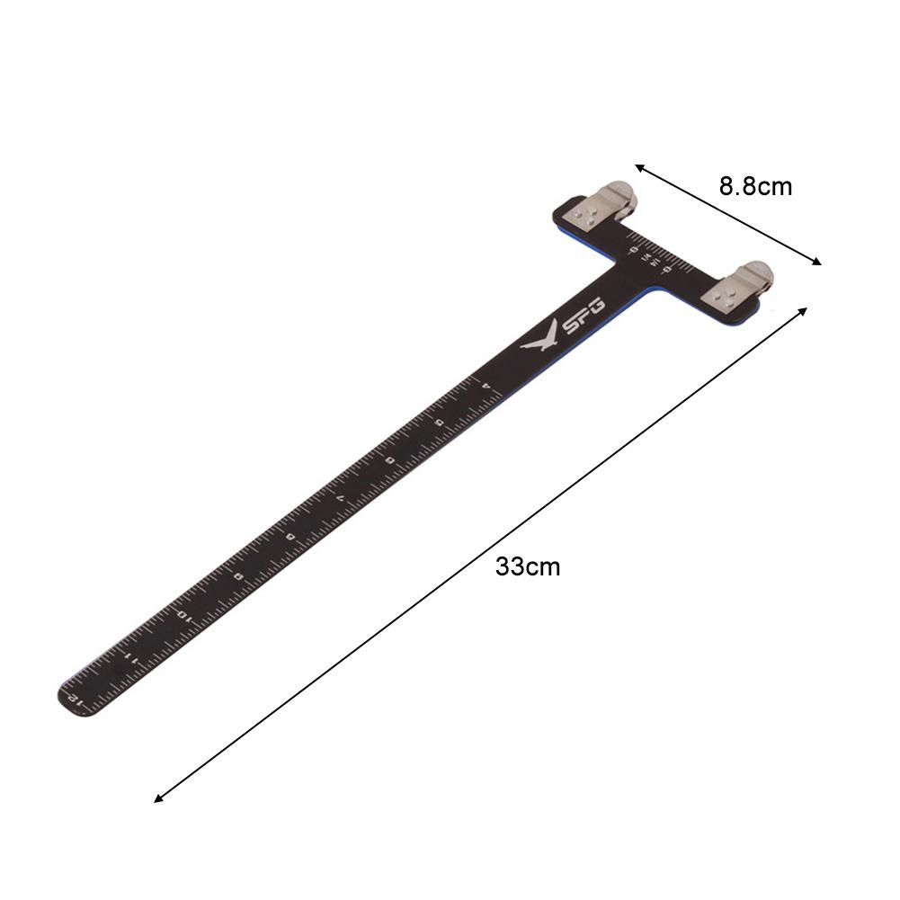 T-Shaped Archery Ruler Stainless Steel Archery Bow Square Bowstring Measurement Tool Archery Gauge Tools Bow Accessories