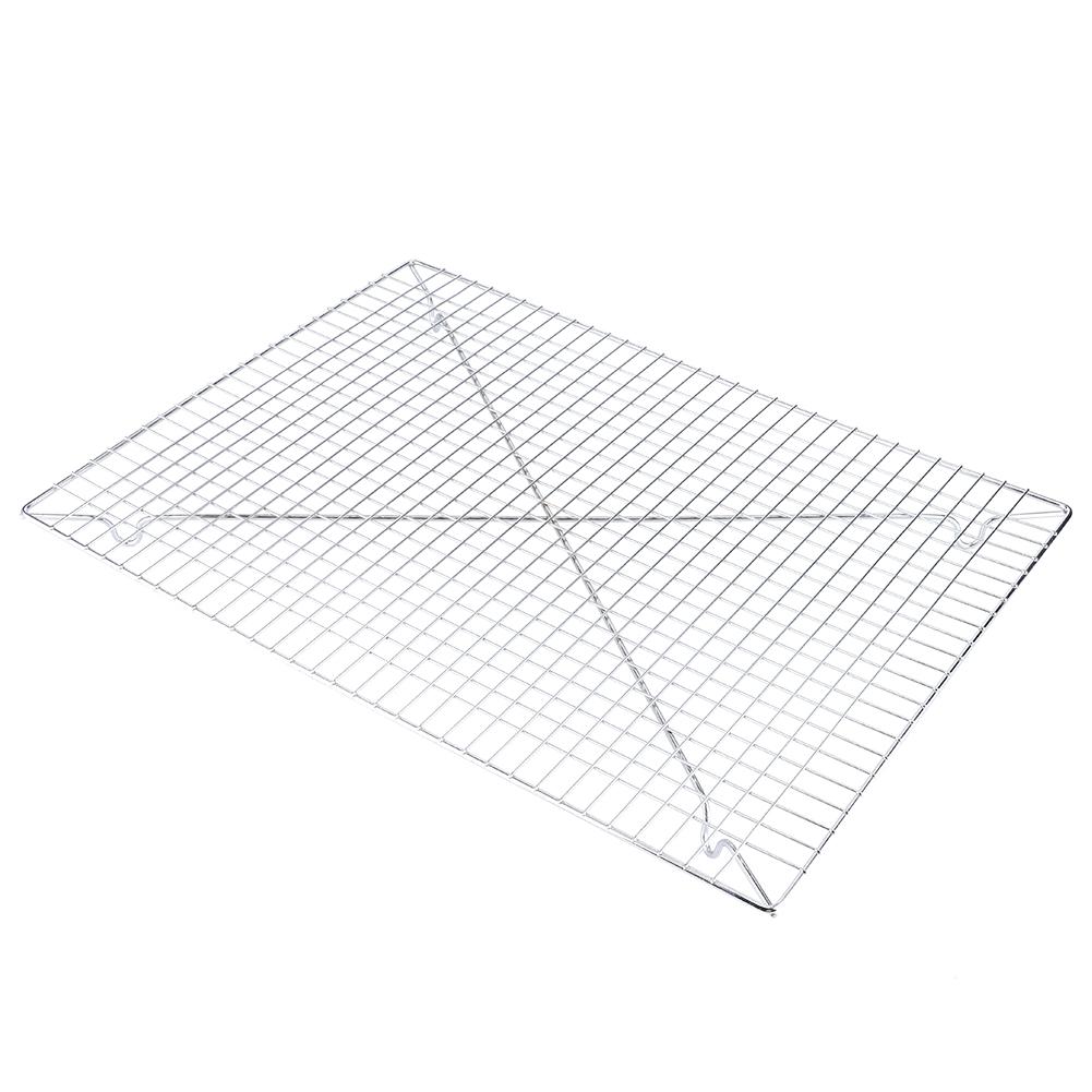 Антипригарная нержавеющая сталь для выпечки тортов, хлеба, печенья, решетка для охлаждения, кухонная утварь 46x33x2.8см
