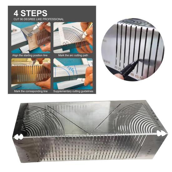 Инструмент для маркировки дуги угла, нержавеющий, устойчивый к коррозии, простой в использовании, многоцелевой седловой элемент для трубы