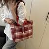 Premium Casual Plaid Beautiful Portable Tote Bag New Fashion Versatile Shoulder Bag Underarm Bag Women's Bag