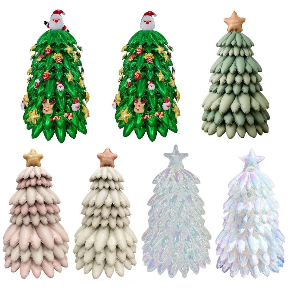 DIY Large Inflatable Balloon Aluminum Film Christmas Tree Balloon  Seasonal Celebrations