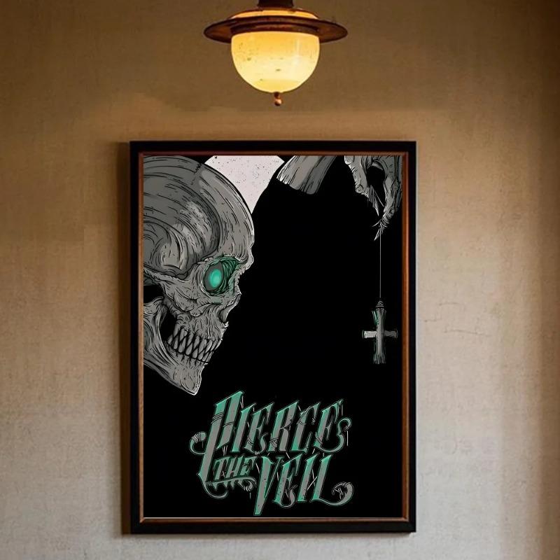 Pierce The Veil Группа Столкновение С Небом Постер HD арт липкая стена водонепроницаемый дом гостиная спальня бар эстетическое украшение