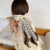 French Style Lace Embroidery Hair Clip Large Women Hairpin Fashion Lace Bow Hair Clip  Headdress