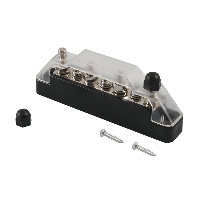 Positive Negative Battery Bus Bar Power 12V Distribution Block 4 X M6 Car Terminal Block Studs 3 X M4 Terminal Bus for RV Boat