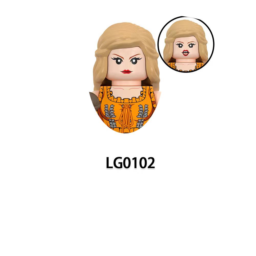 LG1015 Конструктор для девочек Знаменитые сборные кубики Принцесса Мини-куклы Фигурки Экшн Детские Милые Каваий Игрушки для Рождественских подарков