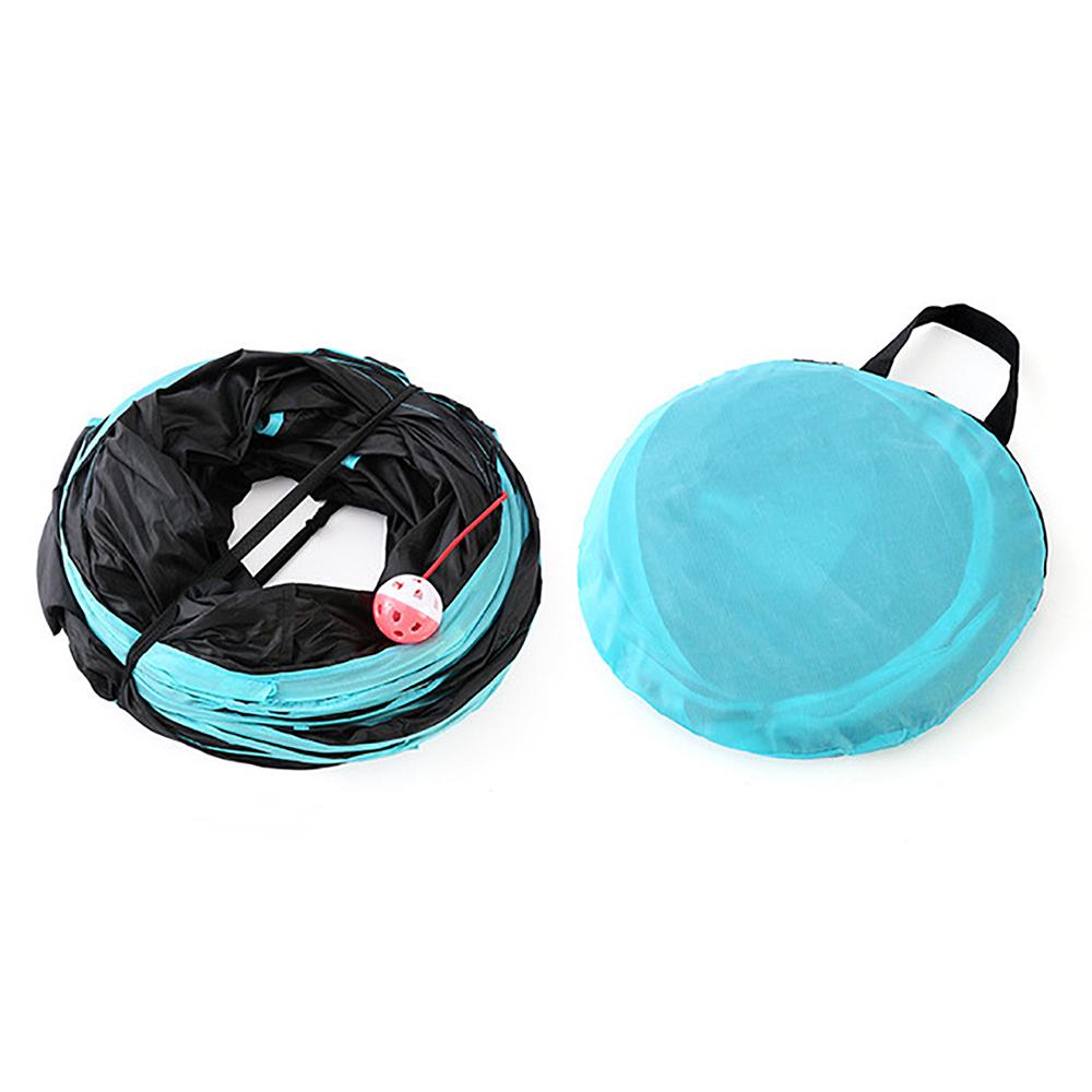 Cat Tunnel 4 Way Pet Play Tunnel Collapsible Tunnel Toy for Cats Dogs Rabbits Pets