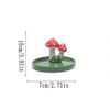1PCS Incense Burner Ceramic Incense Stick Creative Mushroom Incense Stick Mini Incense Holder Office Home Furnishings
