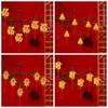 6pcs/10pcs Waterproof Potted Plant Year of the Dragon Spring Festival Hanging Pendant  Lucky Mascot