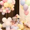 100Pcs 10inch Macaron Latex Balloons Pastel Candy Balloon Wedding Birthday Party Decoration Baby Shower Decor Air Globos