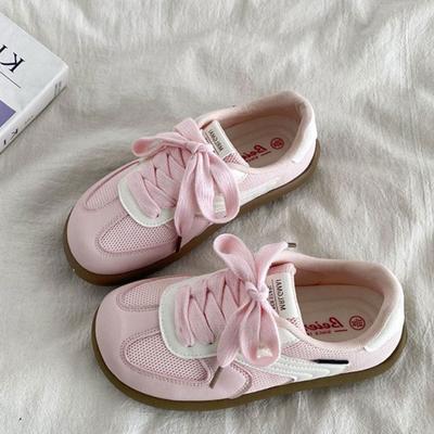 2025 новые популярные балетного стиля моральные тренировочные туфли женские универсальные шикарные маленькие белые туфли женские на плоской подошве повседневные туфли