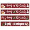 Christmas Banner Bright Color Durable Lightweight Yard Decoration