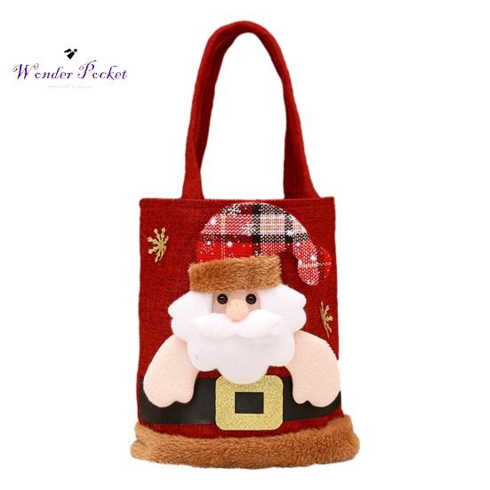 Christmas Handbag Cartoon Santa Claus Snowman Elk Gift Bag Large Capacity Great Load Bearing Merry Christmas Decor Children Adult Sex Wear