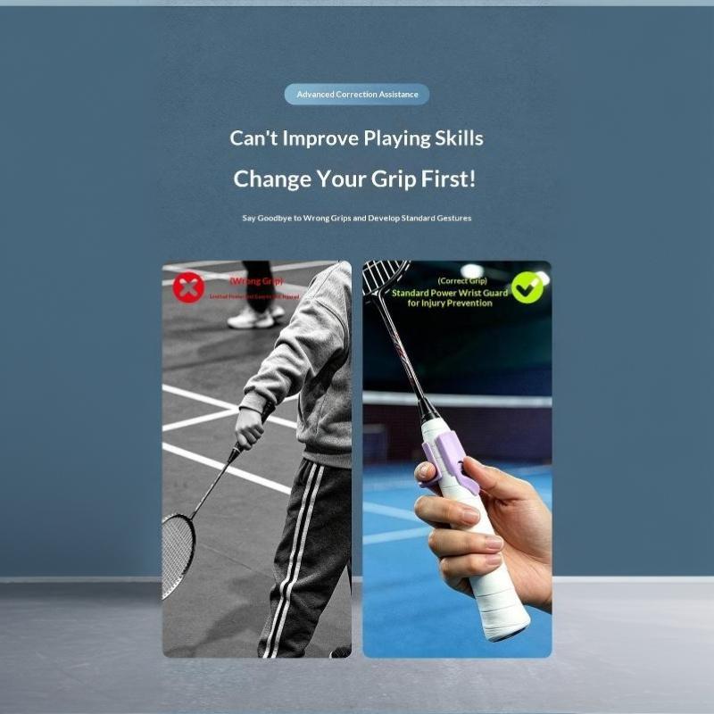 Tennis Beginner Badminton Grip Aid Posture Correction Tennis Racket Grip Assistance Racquet Corrector Trainer Accessories