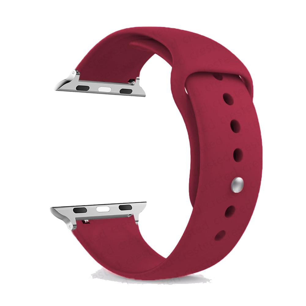 Для Apple Watch ultra 2 ремешок 49мм 46мм 44мм 40мм 45мм 41мм 42мм Силиконовый браслет correa iWatch series se 9 8 7 6 3 10 11 ремешки