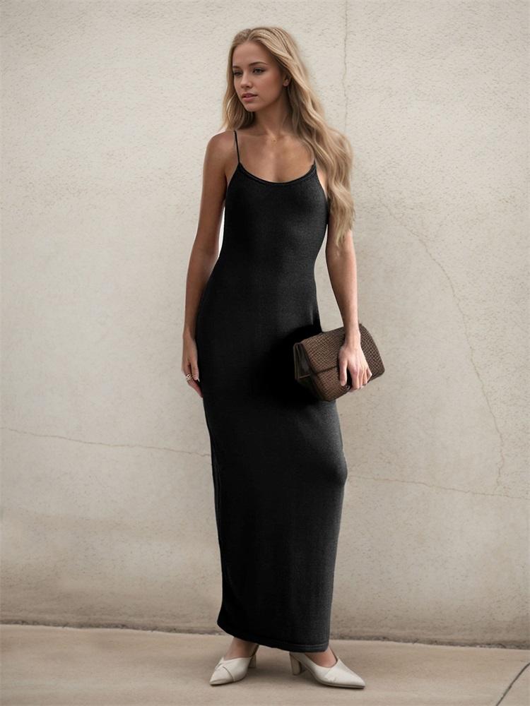 EDOLYNSA Лето 2024 года, сексуальное вязаное платье с открытой спиной, без рукавов, пляжное платье макси, купальник, бикини, накидки, элегантный праздничный облегающий наряд K8