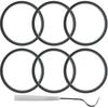 6-pack Sealing Gaskets Replacement Parts Fits for NutriBullet Blenders 600w/900w Extractor Blade