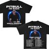 Pitbull Я вернулся Североамериканский тур 2026 Винтажная графическая футболка Streetwear Модная Хлопковая Оверсайз Унисекс Y2k Короткий Графический Принт