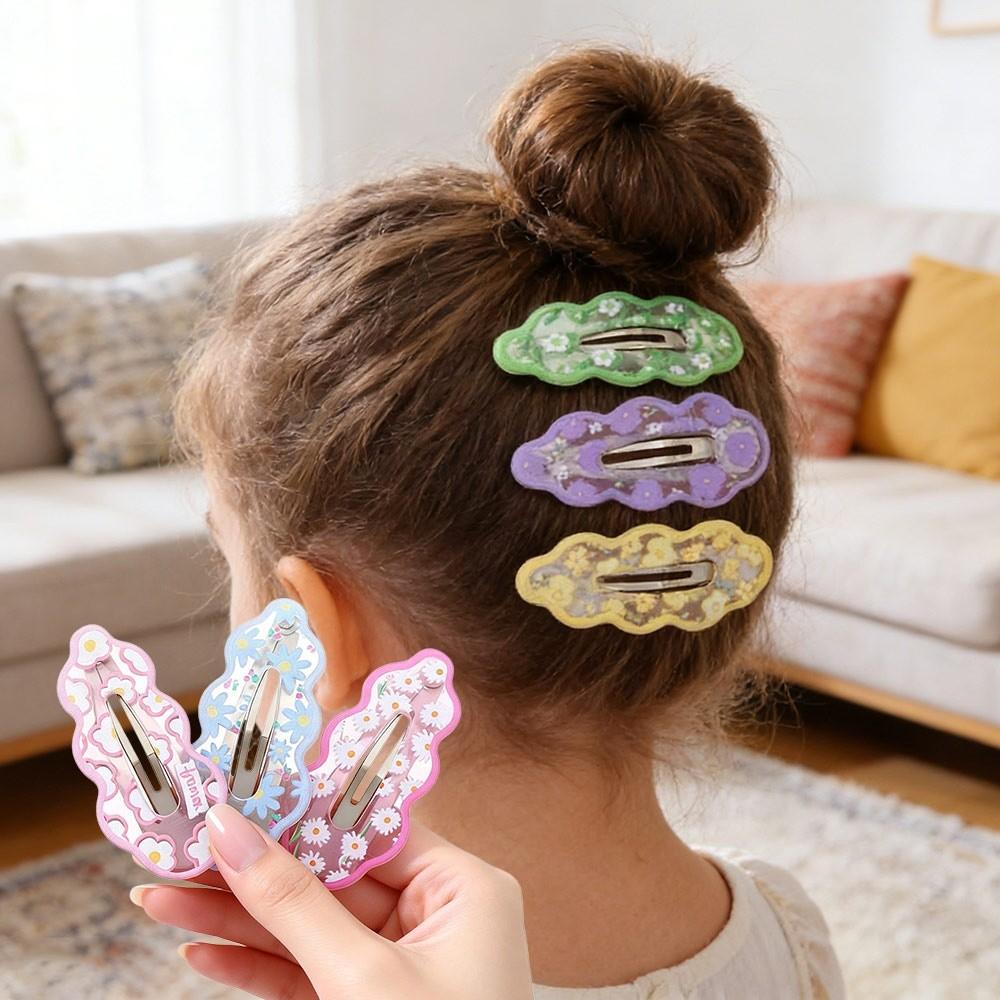 Flower Clouds Hair Clips Candy Color Child Hairgrips Fashion Headwear for Women Girls