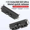 Металлическое магнитное быстросъемное основание для Insta360 Go Ultra Алюминиевый сплав Удлинительное крепление Адаптер Держатель Кронштейн Аксессуары для камеры