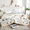 Factory Price Silk Blanket Silky Cooling Thin Quilt Summer Blanket Can Machine-wash Single/Queen/King Size