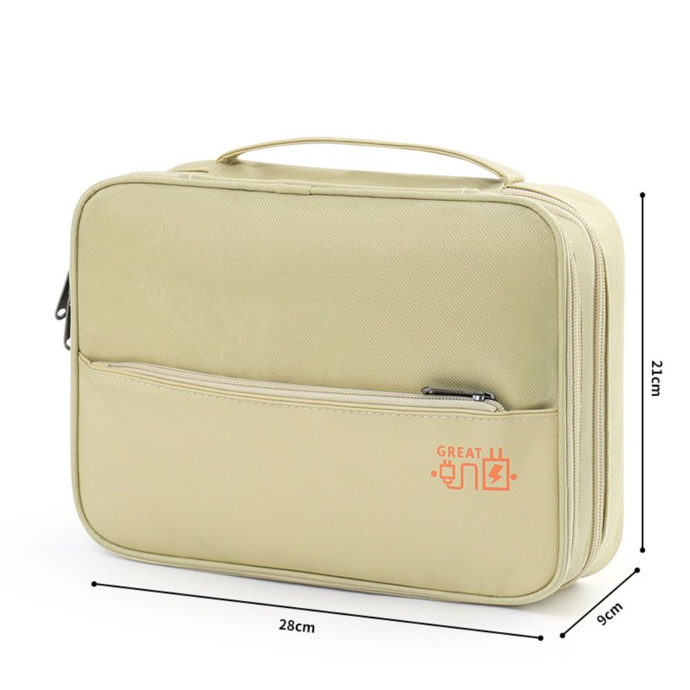 Portable Data Cable Storage Bag Waterproof Electronic Organizer Box Digital Storage Pouch