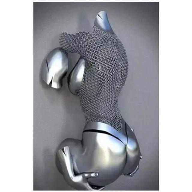 Современная металлическая фигурка, статуя, переплетение души, художественная роспись на холсте, абстрактная романтическая печать плакатов, настенная картина, декор комнаты, без рамки