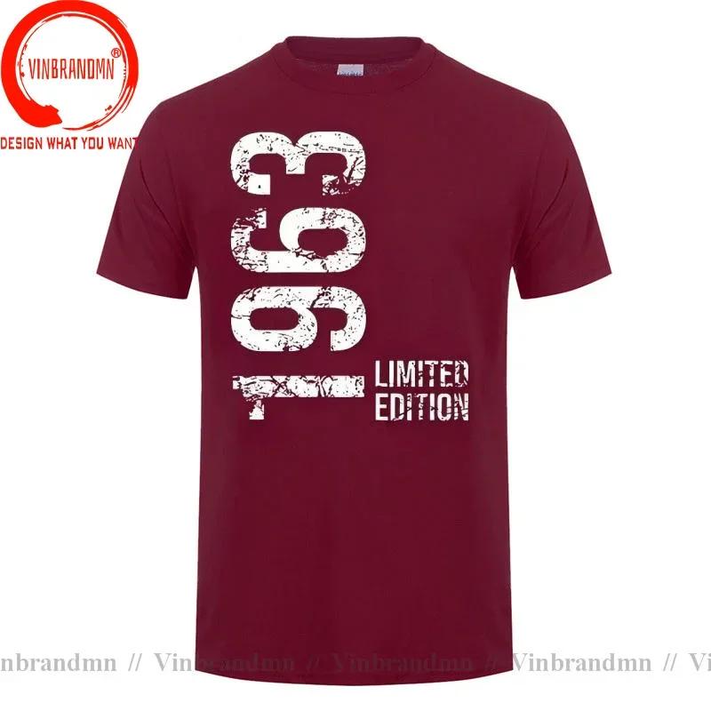 Novelty 63th Birthday 63 Years Retro Vintage Limited Edition 1963 T Shirts Graphic Cotton Streetwear Gifts Born In 1963 Tshirt