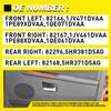 4Pcs Gray Inner Door Handles For Jeep Grand Cherokee 2005-2010 Full Interior Set