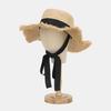 Lcate Women's Raffia Hat Ribbon Straw Summer Vacation Strap Resort Hat LMJ023