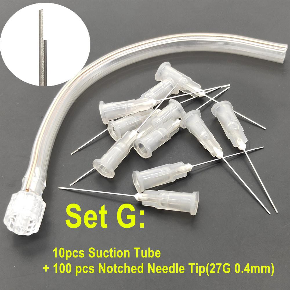 Dental Suction Tube Suction Pipe Drying Set for Accurate Suction Finalize with Washing Endo Irrigation Needle Tip Material