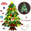Do-It-Yourself Felt Christmas Tree Set Christmas Decorations Xmas Wall Hanging Ornaments Gifts For Kids Christmas Home Door Decorations