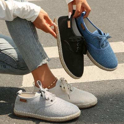 Модная женская обувь на плоской подошве, легкие неглубокие повседневные лоферы, удобные весенне-осенние кроссовки с круглым носком, модная обувь для женщин