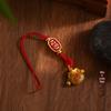 Брелок-подвеска ручной работы с красной нитью благословений для мужчин и женщин - Ретро плетеный веревочный круглый орнамент