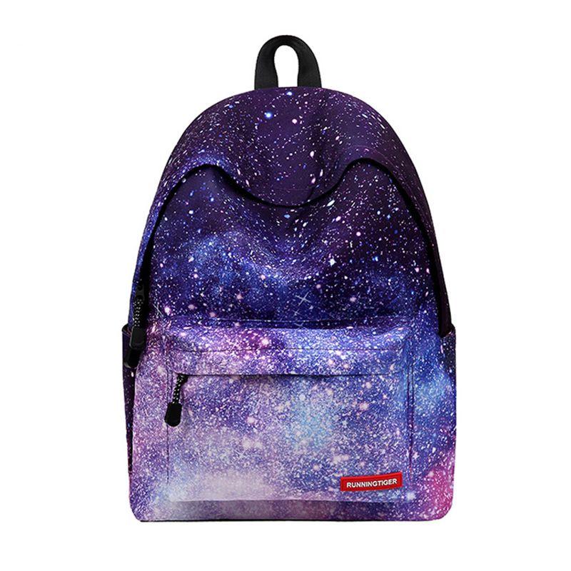 Stylish And Spacious Women Girl Galaxy Starry Backpack For School And Travel