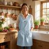 Wear Resistant Waistcoat Style Apron Breathable Coffee House Aprons Durable Kitchen Apron  Baking