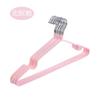 10pcs Household Traceless Simple Coat Hanger Metal Adult Non-slip Tape Groove Dip Plastic Coat Hanger Simple Coat Hanger