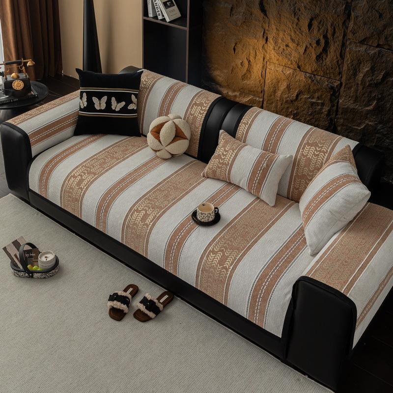 Light Luxury Premium Sofa Cushion New Four-Season Universal Chenille Seat Cushion Fixed Non-Slip Cover Cover Cloth Towel