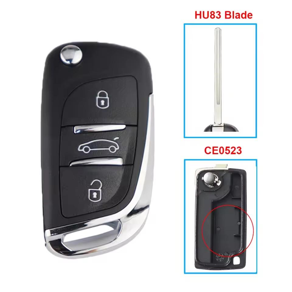 Корпус дистанционного ключа автомобиля для Peugeot 208 307 406 308 206 306 307 407 807 207 607 107 чехол для партнерского ключа для Citroen C4 C2 Xsara C3 C8