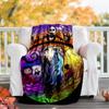1pc Coraline1 Theme Blanket - Digital Print, Polyester, Cozy for All Seasons, Perfect for Outdoor, and Travel